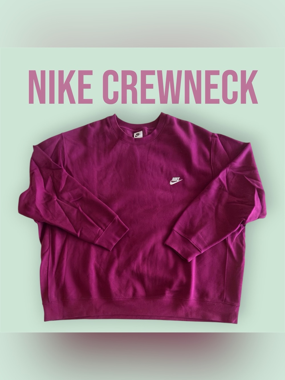 Nike Men’s Crewneck Sweatshirt in Purple